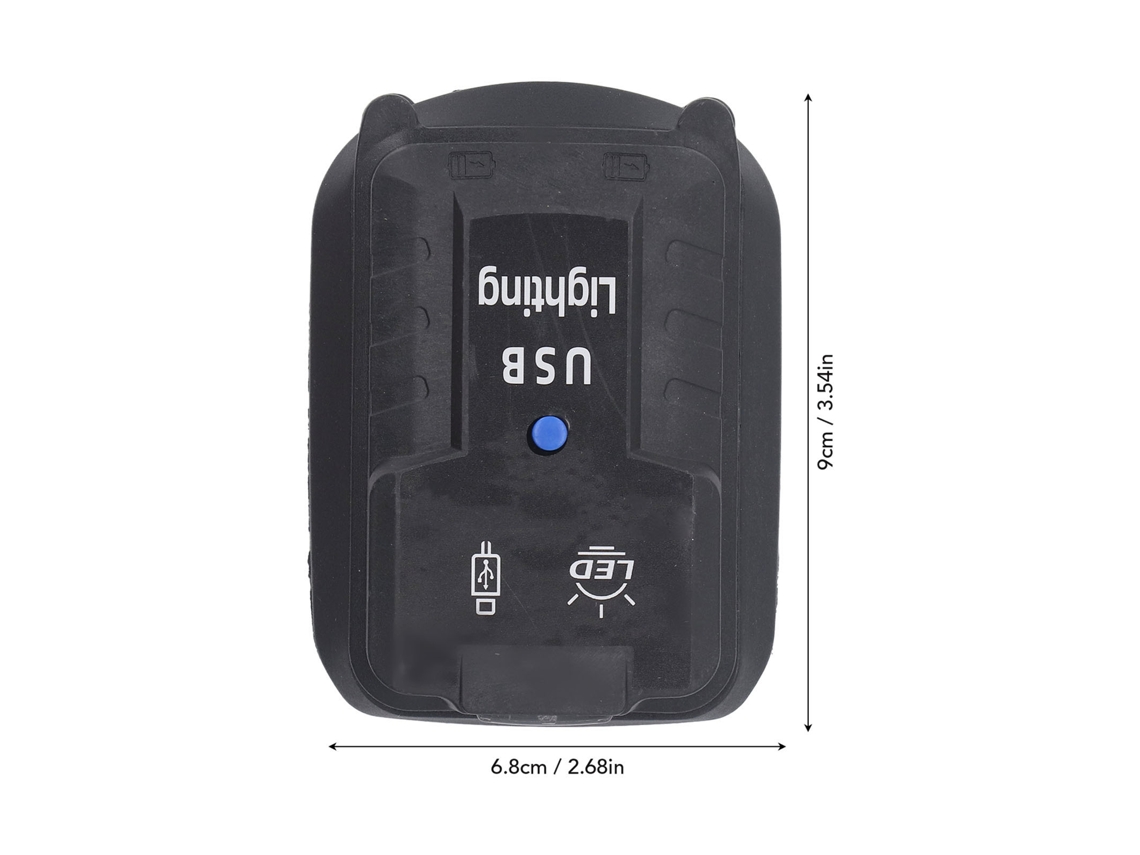 2026-as-linterna LED inalámbrico de 18 V y 100 lm con 2 puertos USB y convertidor de batería para BL1850