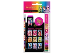 Conjunto de licencias escolares para niños de Rainbow High