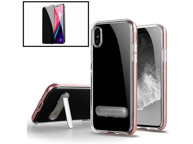 Funda + Protector iPhone 7 Plus, 8 Plus Spigen Crystal Hybrid Rosa