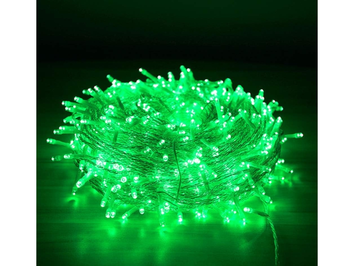 Guirnalda De Luces Led De 30 M Con 300 Led Y Enchufe – Luces Navideñas Led, Luces Parpadeantes (verde)