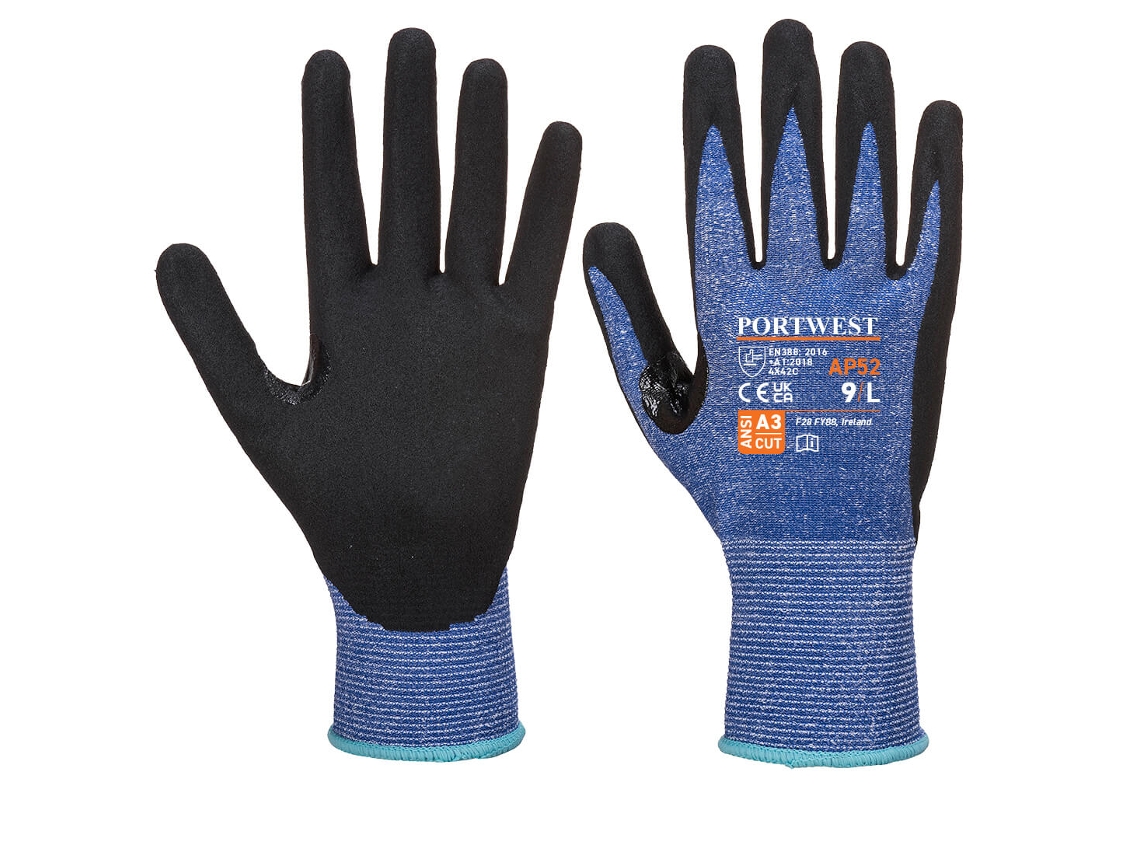 Guante Dexti Cut Ultra - Protección Y Comodidad En El Trabajo Azul Negro / Xxl