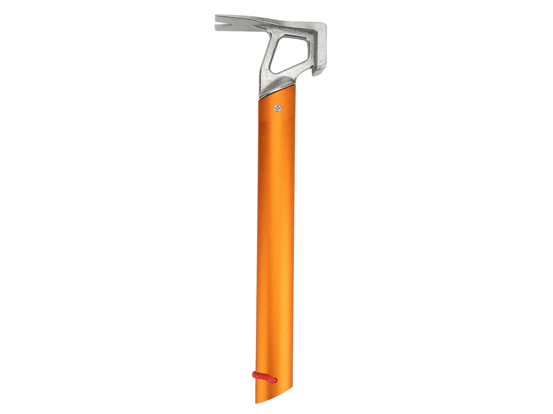 Martillo Multifuncional Resistente A Los Impactos Para Estacas De Tiendas De Campaña Al Aire Libre Con Extractor De Clavos Naranja.