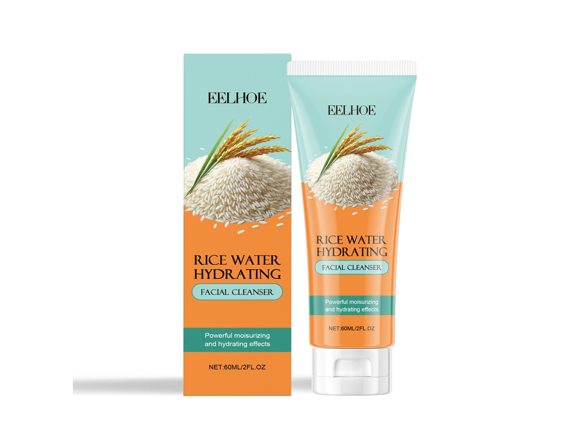 Gel limpiador facial de arroz para una piel limpia y sana.