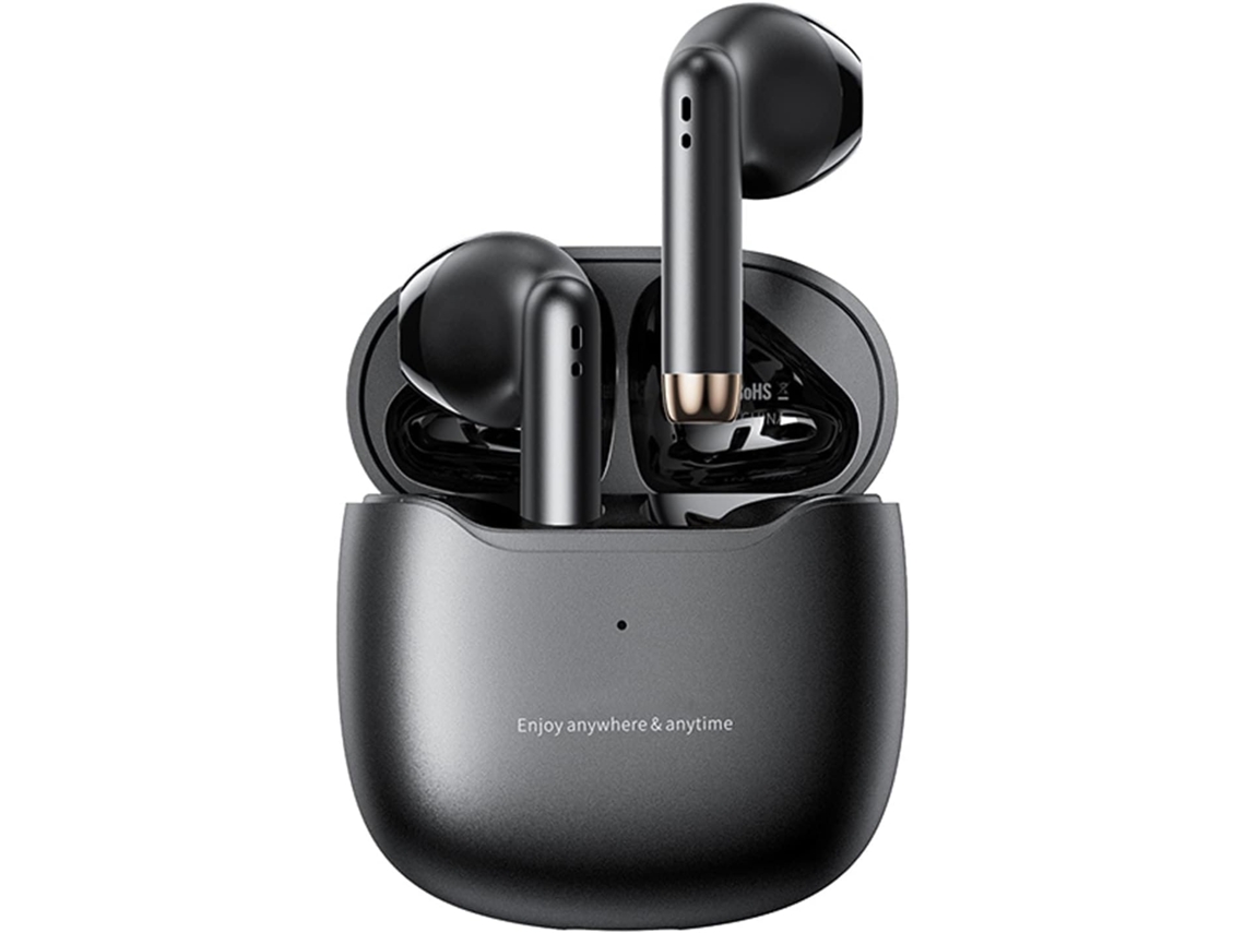 Auriculares inalámbricos Bluetooth 5.3 JIAPEI con micrófono para hacer ejercicio, cancelación de ruido y graves profundos (negro)