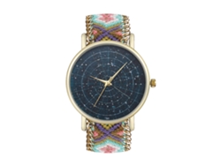 Reloj De Pulsera De Cuarzo De Moda Con Correa Redonda De Lana Tejida - Regalo