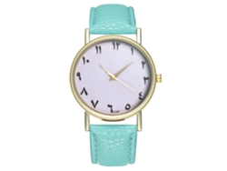 Reloj De Pulsera Analógico De Cuarzo Estilo Moderno Zhoulianfa Con Correa De Pu (verde Menta)