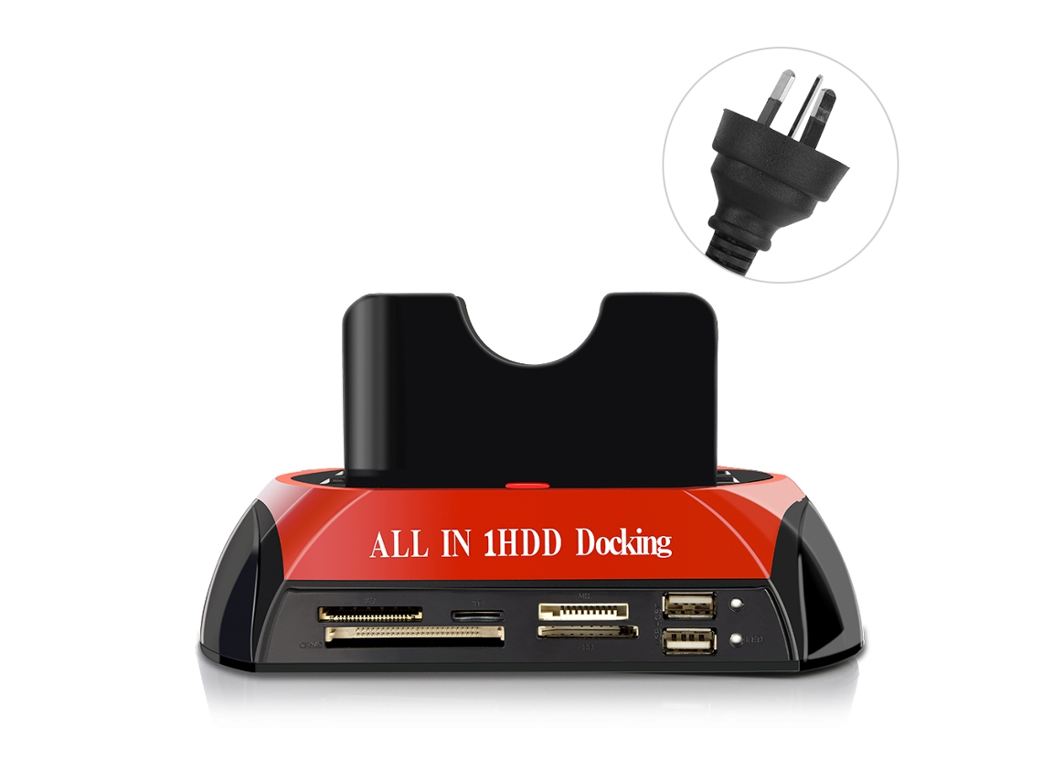 Estación De Acoplamiento De Hdd Sata Ide Usb3.0 De 2.5'' Y 3.5'' Con Doble Bahía