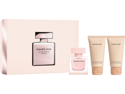 Cofre de Perfume NARCISO RODRIGUEZ Cristal Eau de Parfum (50 ml) + Loción Corporal (50 ml) + Gel de Baño (50 ml)