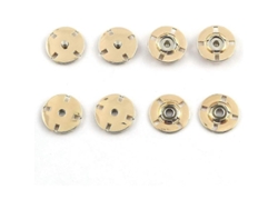 4 Juegos De Botones A Presión Metálicos Grandes De 21 Mm Para Coser En Prendas De Vestir (hazlo Tú Mismo) Abrigo Beige