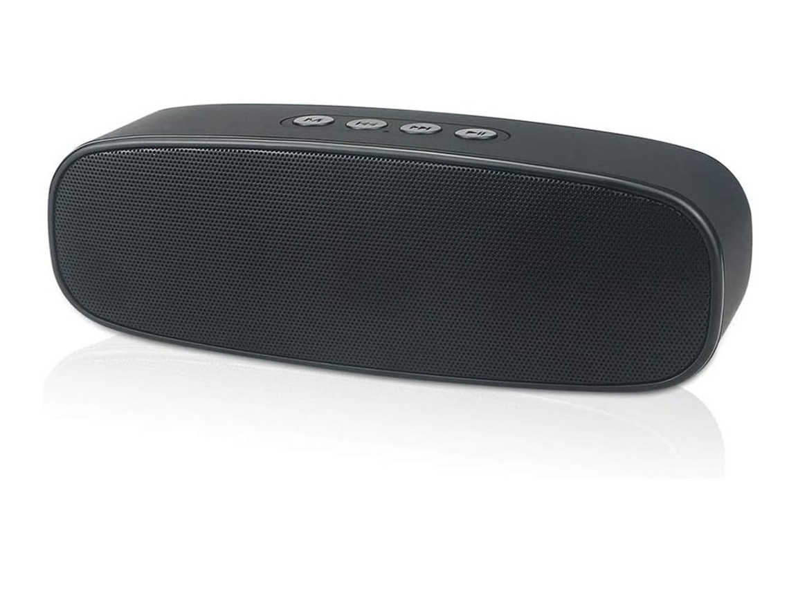 Altavoz Bluetooth inalámbrico con ranura para tarjeta auxiliar/USB/TF, altavoz estéreo portátil para exteriores, audio HD, graves mejorados, controlador dual Yizhood