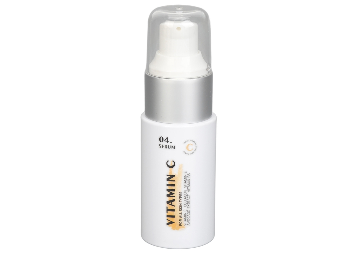 Sérum concentrado de vitamina C: ilumina, hidrata, fortalece y proporciona antioxidantes para la piel.
