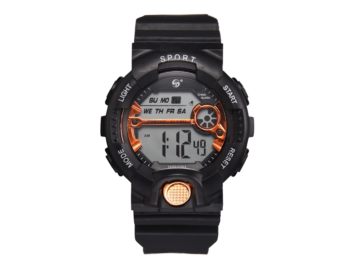 Reloj Digital Deportivo Resistente Al Agua Para Exteriores, Para Hombres, Niños Y Niñas - Naranja