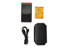 Telefone Flip Para Idosos Com Tela 3in Botões Grandes Lanterna Alto Falante Bateria 5900mah Vermelho