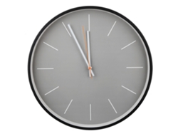 JILLIOPER Reloj de Pared Silencioso con Marco Redondo y Metálico, Estilo Nórdico Minimalista para Hogar