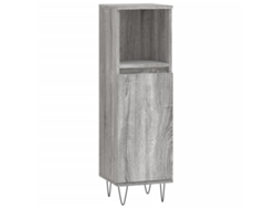 Maison Exclusive - Armario De Baño Madera Contrachapada Gris Sonoma 30x30x100 Cm