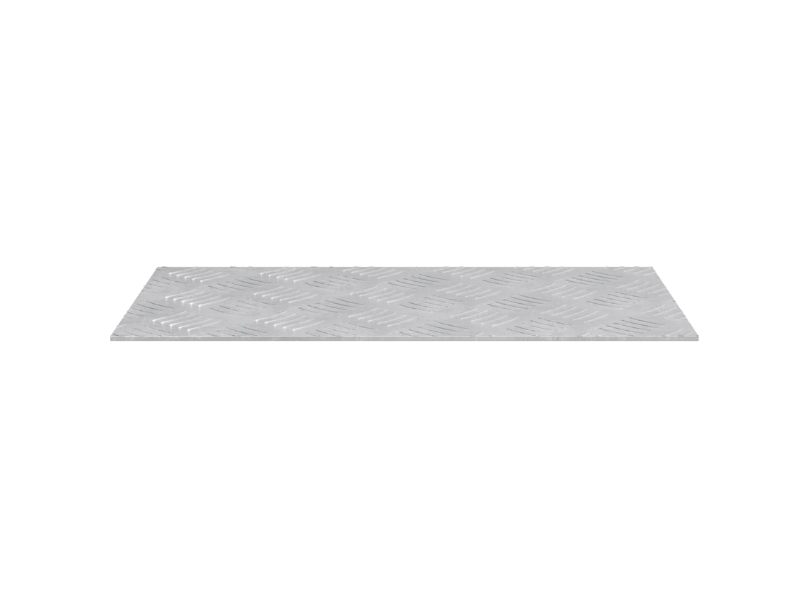 Taburete rectangular 2 piezas Plata 50 x 25 cm Aluminio MAISON EXCLUSIVE