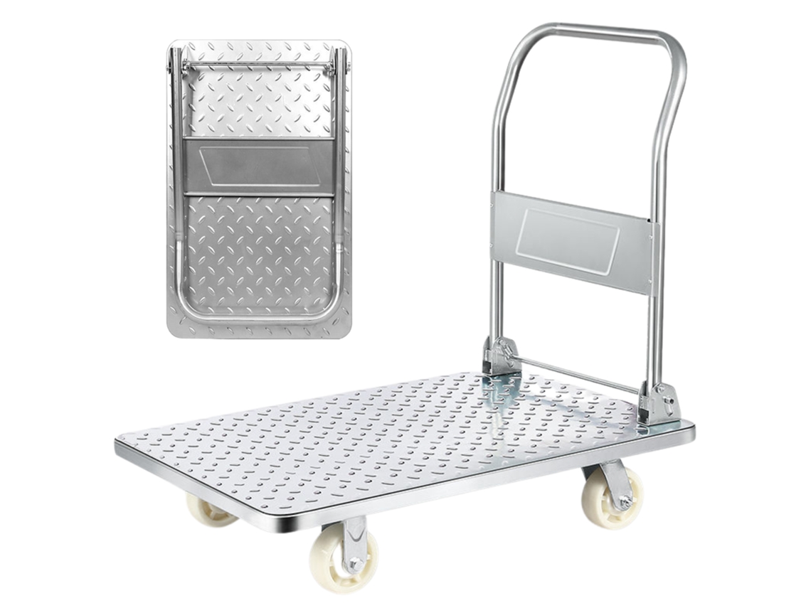Carro Plataforma con Ruedas. Carretilla Plegable de Carga 400kg. MAGIC SELECT