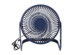 Ventilador de aire USB recargable azul de 8 pulgadas