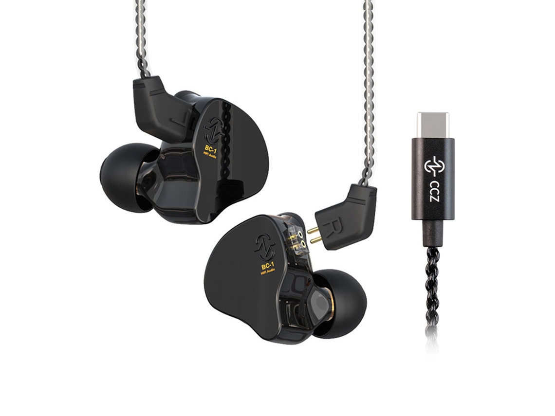 Auriculares Intrauditivos Ccz Melody Con Cancelación De Ruido, Con Cable, Bobina Dinámica De 10 Mm, Sonido Estéreo De Alta Fidelidad.