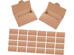 50 Fundas De Papel Kraft Para Tarjetas De Crédito E Identificación, Con Protección Magnética.