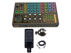 Tarjeta De Sonido Para Retransmisiones En Directo Con Reverberación, Modos De Escena Y Conectividad Bluetooth Para Karaoke Y Streaming.