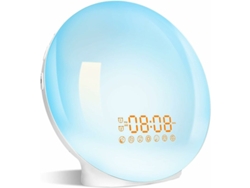 VYLARA Despertador Sunrise Com Simulação De Nascer Do Sol E Pôr Do Sol, Despertador Natural, Alarmes Duplos, Função Soneca, Máquina De Som Com Ruído Branco,