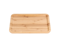 Bandeja rectangular de bambú segura y libre de toxinas para desayuno, té y café