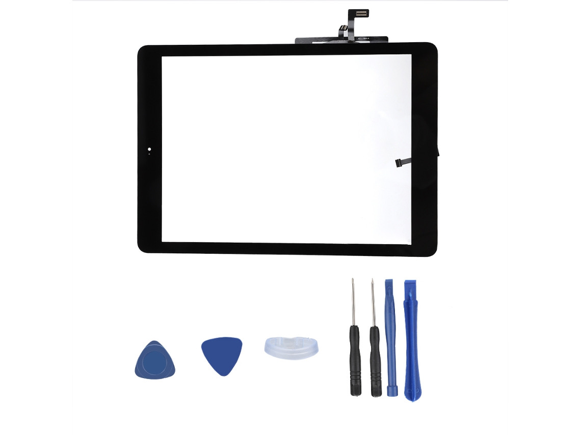 Pantalla táctil con botón de inicio para iPad 2017, alta sensibilidad, luz dorada negra o blanca.