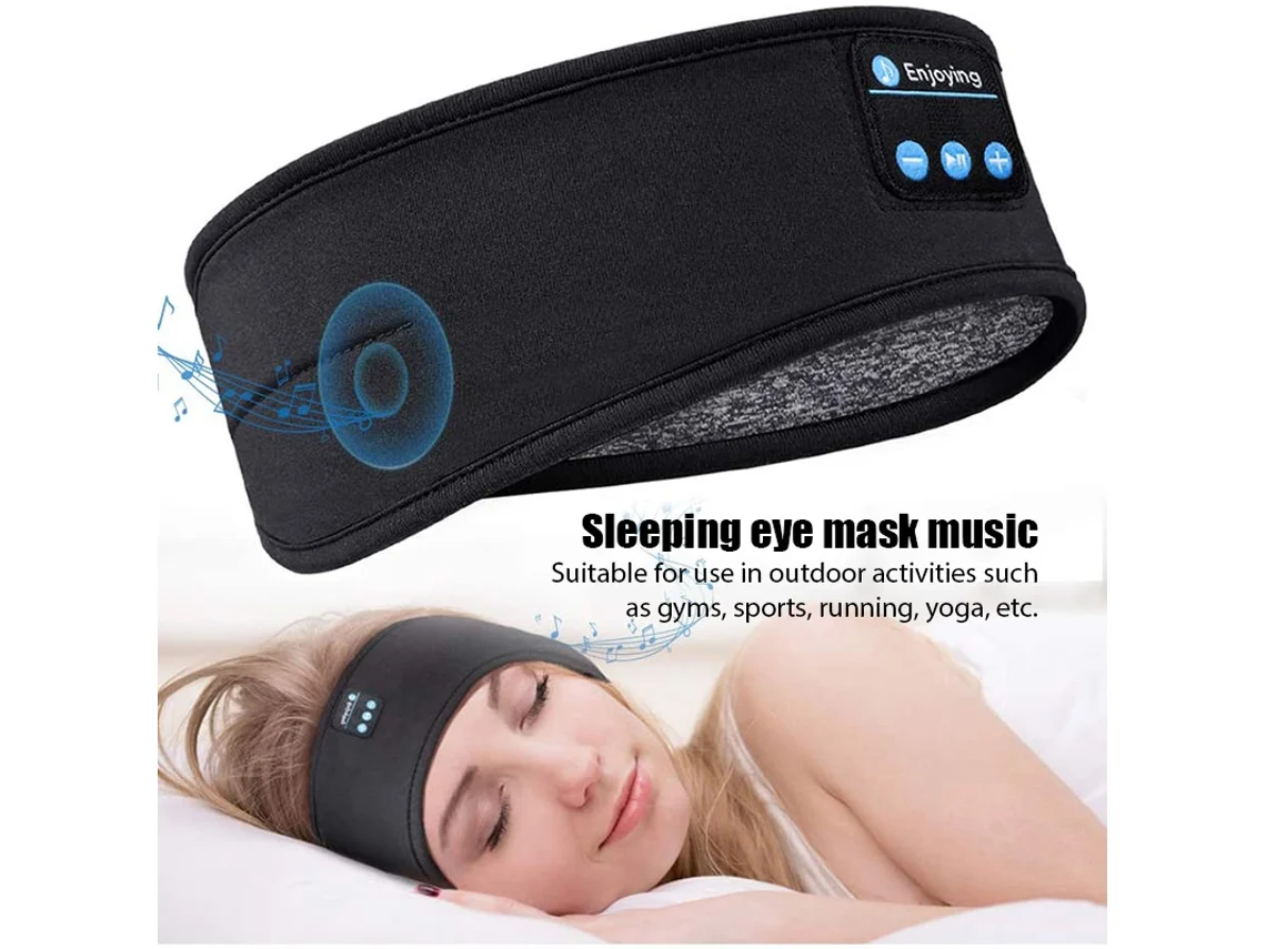 Auriculares Bluetooth, pañuelo deportivo para dormir, auriculares inalámbricos elásticos, máscara musical, auriculares inalámbricos en los ojos, pañuelo inalámbrico