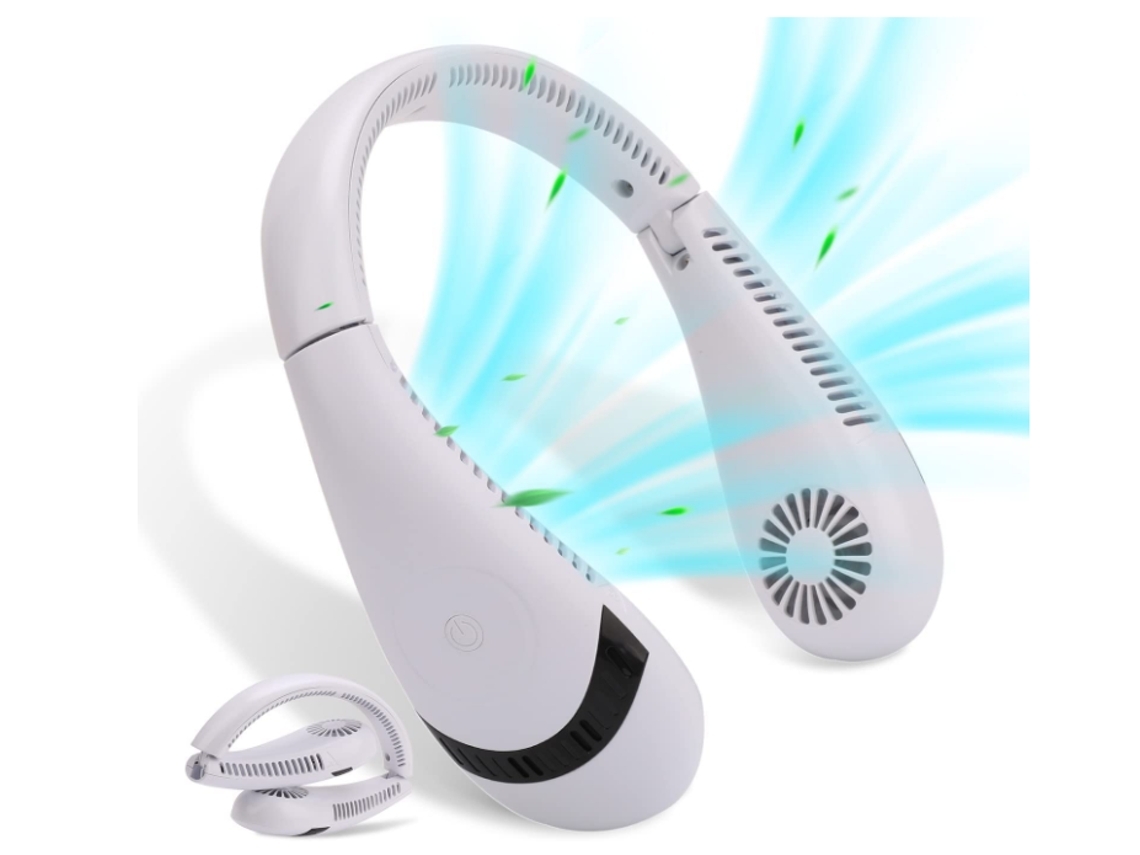 Ventilador de Cuello Portátil ENZON 5000Mah 3 Velocidades Blanco