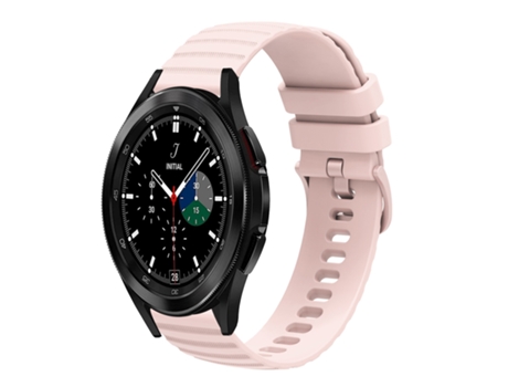 Correa de reloj inteligente para Samsung Galaxy Watch4 Classic 42 mm/46 mm 20 mm Correa de reloj de silicona de color sólido con puntos ondulados (...