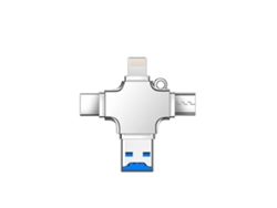 Lector de tarjetas micro SD 4 en 1 para iPhone, iPad, Android, Mac y PC Siurn
