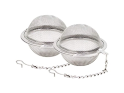 2 Bolas De Malla De Acero Inoxidable Para Té De 5,3 Cm Con Práctico Gancho.