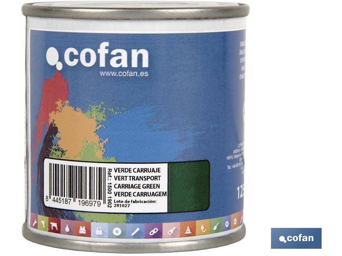 Esmalte Sintético COFAN Verde Carruaje   (125 ml)