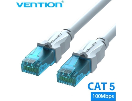 Cable de Red Rj45 Utp VENTION Vap-A10-S3000 Cat.5E/ 30M/ Azul Y Blanco