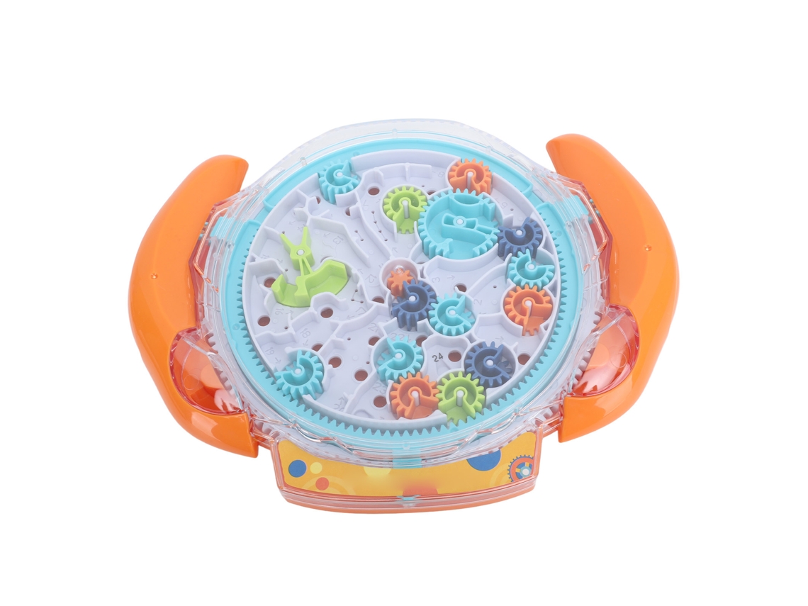 Juego de laberinto 3D ATS para niños, rompecabezas con engranajes, juguete para desarrollar la motricidad fina, laberinto naranja.