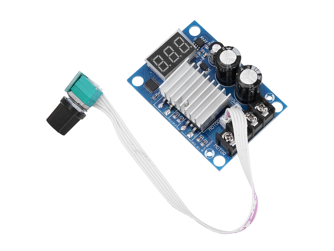 Controlador de velocidad de motor DC 12 60V 20A con regulador PWM digital y LED