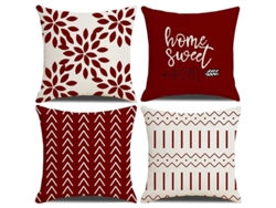 Juego De 4 Fundas De Cojín De 45x45 Cm, Fundas Decorativas Para Sofá, Cama Y Sala De Estar.
