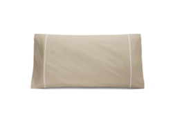 Funda de Almohada 150 cm. Nalui  100% Algodón 180 Hilos, Suave, Fresca, Transpirable, Lavable a 30ºC Beig