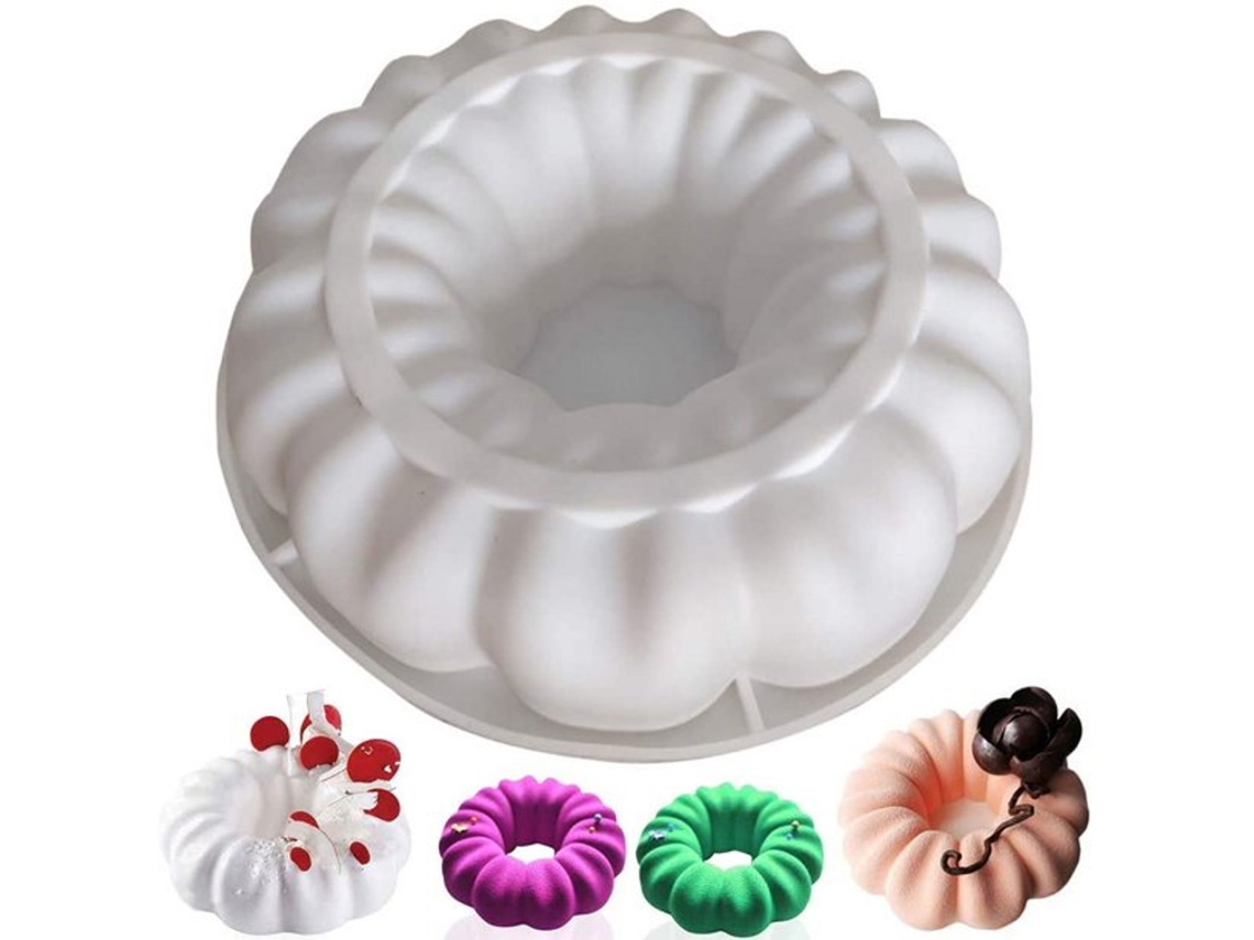 Molde de silicona para pasteles, antiadherente de grado alimenticio para gelatina, pan, gelatina, gasa, molde versátil para hornear, ideal para hornear