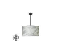 Colgante Moda 3xe27 Negro/ola Gris Regx50x50cm C/difusor