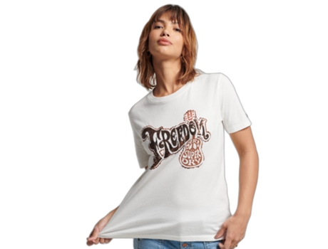 Camiseta de Mujer SUPERDRY Multicolor (XS)