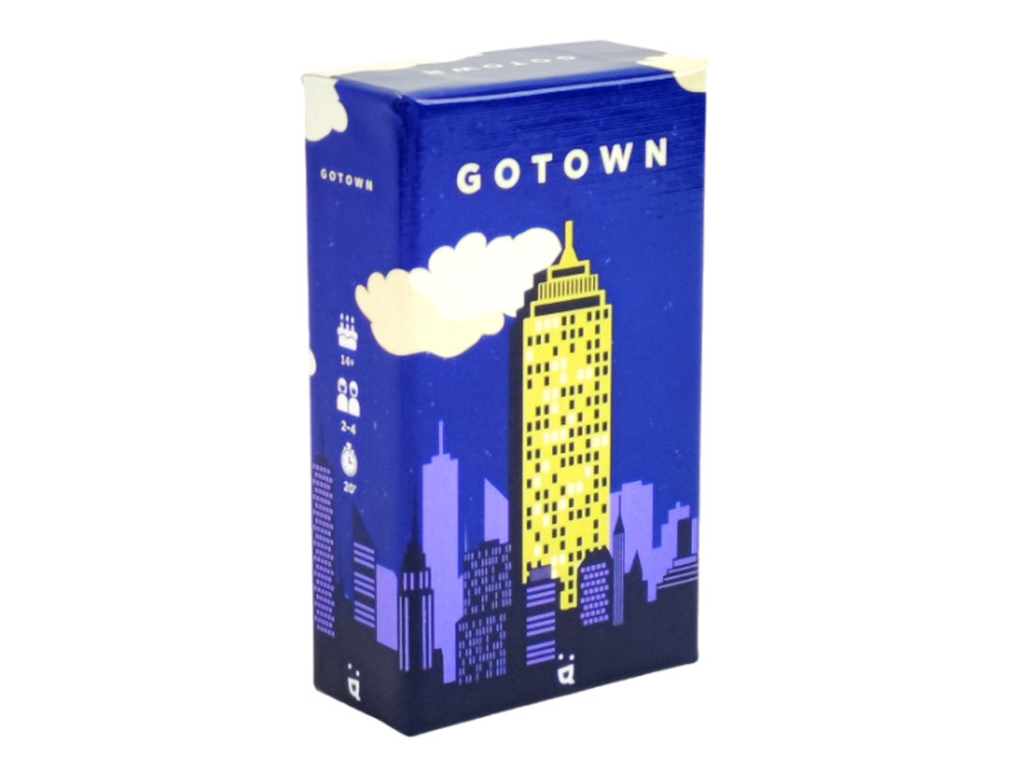 Gotown es un juego de cartas y rompecabezas para toda la familia, ideal para 2 a 4 jugadores, con una duración de 20 minutos. MDUG