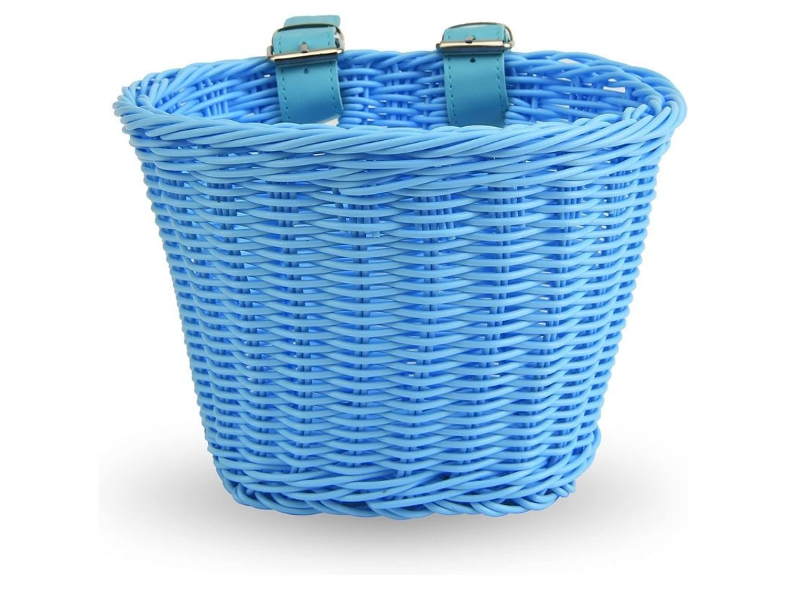 Cesta Para Bicicletas Infantiles De 12 A 16 Pulgadas, Bicicletas De Equilibrio, Triciclos Y Patinetes, Color Azul, Resistente Al Agua, Fácil Instalación.