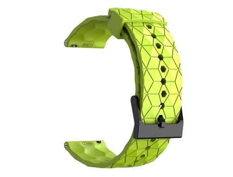 Correa de reloj inteligente para Huawei Watch GT 2E 22 mm Patrón de fútbol Correa de reloj de silicona de color sólido (verde lima)