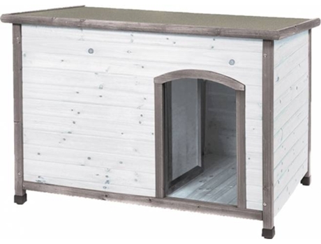 Caseta para Perros DUVO Cottage (Blanco - 85x58x58cm - Madera)