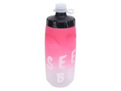 2026-botella De Agua Para Ciclismo 650ml Pp5 Tpe Anti-fuga Con Tapa De Silicona Para Deportes Al Aire Libre Fitness Running Rosa Degradado Blanco