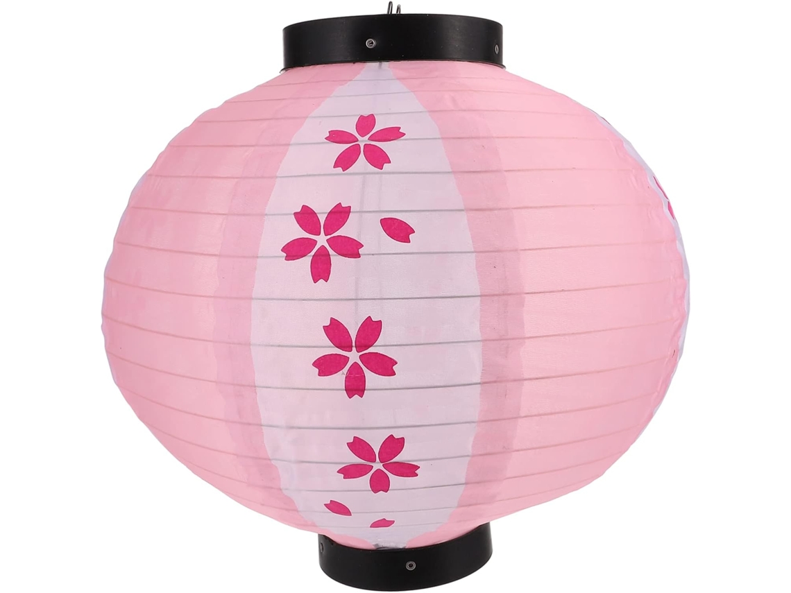 Linterna Japonesa Redonda Con Flores De Cerezo, Decoración Colgante Para Fiestas En Interiores O