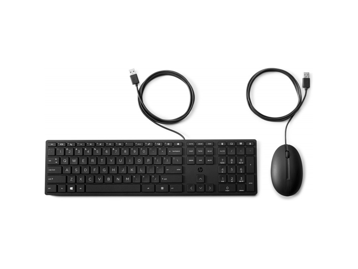 Teclado y ratón de escritorio HP con cables 320mk 9sr36ut 9sr36utvayotoy