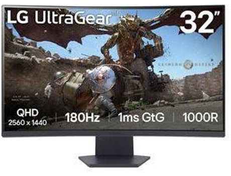 Monitor Gaming LG 32GS60QC-B - (32'' - LCD - QHD - 1 ms - Negro)